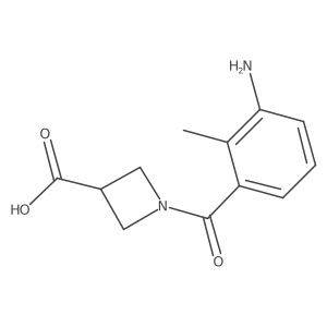 3-Azetidinecarboxylic acid, 1-(3-amino-2-methylbenzoyl)-结构式
