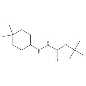 tert-butyl N-[(4,4-dimethylcyclohexyl)amino]carbamate结构式