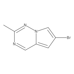 6-Bromo-2-methylpyrrolo[2,1-f][1,2,4]triazine Structure