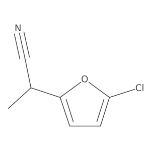 2-(5-Chlorofuran-2-yl)propanenitrile结构式