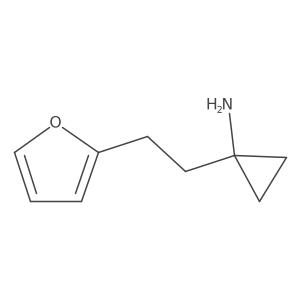1-[2-(Furan-2-yl)ethyl]cyclopropan-1-amine结构式