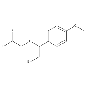 1-[2-Bromo-1-(2,2-difluoroethoxy)ethyl]-4-methoxybenzene结构式