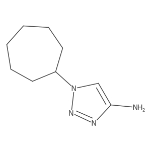 1-cycloheptyl-1H-1,2,3-triazol-4-amine结构式
