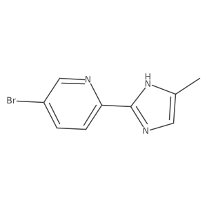 5-Bromo-2-(5-methyl-2-imidazolyl)pyridine Structure