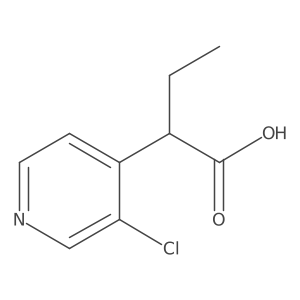 2-(3-Chloropyridin-4-yl)butanoic acid结构式