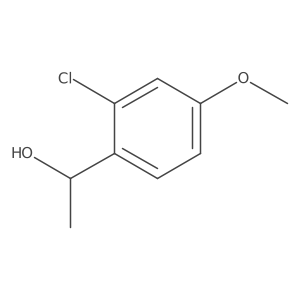 (1s)-1-(2-Chloro-4-methoxyphenyl)ethan-1-ol结构式