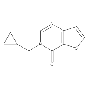 3-(cyclopropylmethyl)-3H,4H-thieno[3,2-d]pyrimidin-4-one Structure