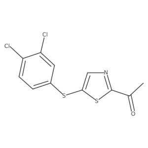 1-(5-((3,4-Dichlorophenyl)thio)thiazol-2-yl)ethanone Structure