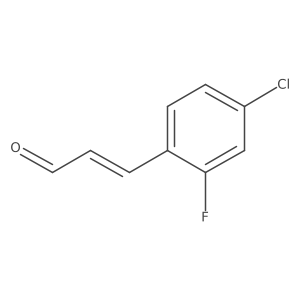 3-(4-Chloro-2-fluorophenyl)prop-2-enal Structure