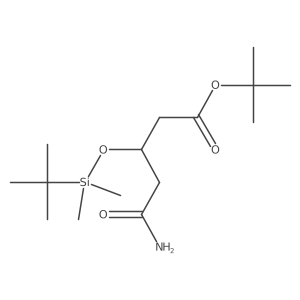 tert-Butyl (R)-5-amino-3-((tert-butyldimethylsilyl)oxy)-5-oxopentanoate Structure