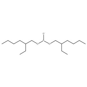 Phosphorous acid, bis(2-ethylhexyl) ester, ion(1-)结构式