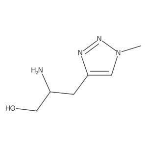 2-amino-3-(1-methyl-1H-1,2,3-triazol-4-yl)propan-1-ol结构式
