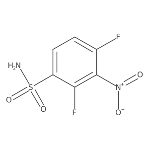 2,4-Difluoro-3-nitrobenzenesulfonamide结构式
