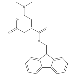 2-{[2-(dimethylamino)ethyl]({[(9H-fluoren-9-yl)methoxy]carbonyl})amino}acetic acid Structure