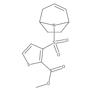 methyl 3-((1R,5S)-8-azabicyclo[3.2.1]oct-2-en-8-ylsulfonyl)thiophene-2-carboxylate Structure