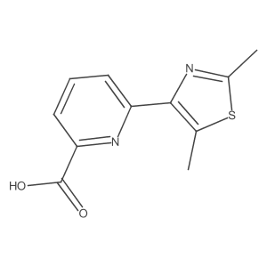 6-(Dimethyl-1,3-thiazol-4-yl)pyridine-2-carboxylic acid Structure