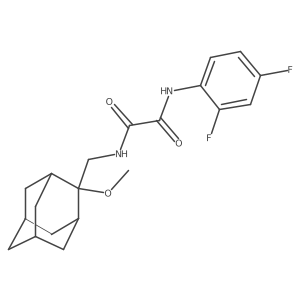 N'-(2,4-difluorophenyl)-N-[(2-methoxyadamantan-2-yl)methyl]ethanediamide结构式