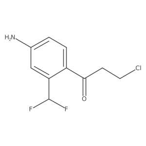 1-(4-Amino-2-(difluoromethyl)phenyl)-3-chloropropan-1-one结构式
