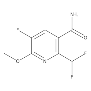 2-(Difluoromethyl)-5-fluoro-6-methoxypyridine-3-carboxamide Structure