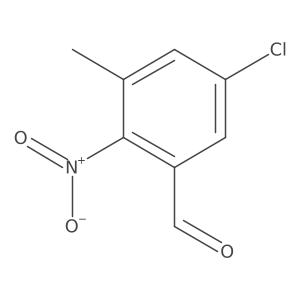 5-Chloro-3-methyl-2-nitrobenzaldehyde结构式