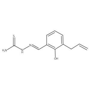 (E)-2-(3-allyl-2-hydroxybenzylidene)hydrazinecarbothioamide结构式
