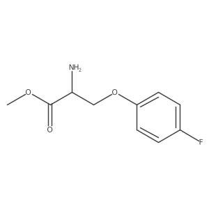 Methyl 2-amino-3-(4-fluorophenoxy)propanoate结构式