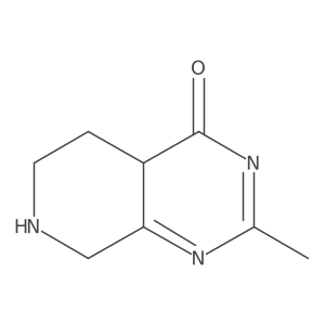 2-methyl-4H,4aH,5H,6H,7H,8H-pyrido[3,4-d]pyrimidin-4-one结构式