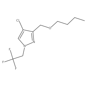 3-(butoxymethyl)-4-chloro-1-(2,2,2-trifluoroethyl)-1H-pyrazole Structure
