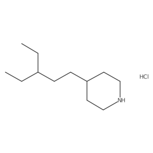 4-(3-Ethylpentyl)piperidine hydrochloride Structure
