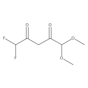 1,1-Difluoro-5,5-dimethoxypentane-2,4-dione结构式