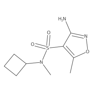 4-Isoxazolesulfonamide, 3-amino-N-cyclobutyl-N,5-dimethyl- Structure
