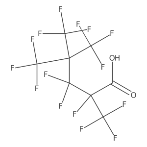 2,3,3,5,5,5-Hexafluoro-2,4,4-tris(trifluoromethyl)pentanoic acid Structure