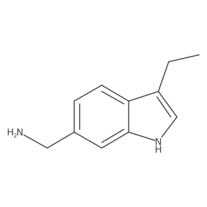 (3-ethyl-1H-indol-6-yl)methanamine Structure