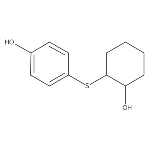 4-{[(1S,2S)-2-hydroxycyclohexyl]sulfanyl}phenol Structure