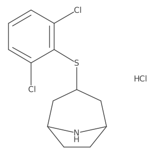 3-[(2,6-Dichlorophenyl)sulfanyl]-8-azabicyclo[3.2.1]octane hydrochloride Structure