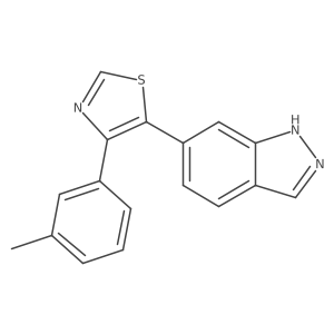 5-(1H-indazol-6-yl)-4-(m-tolyl)thiazole Structure