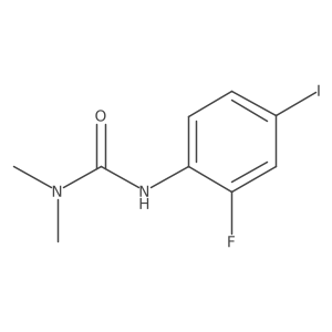 1-(2-Fluoro-4-iodophenyl)-3,3-dimethylurea Structure