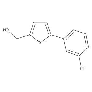 [5-(3-Chlorophenyl)-thiophen-2-yl]-methanol结构式
