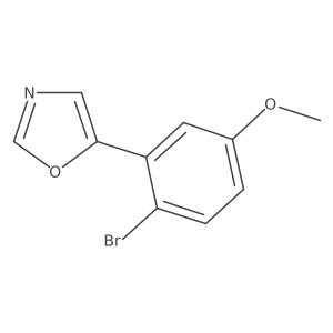 5-(5-Methoxy-2-bromophenyl)-1,3-oxazole结构式