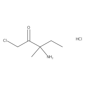 3-Amino-1-chloro-3-methylpentan-2-one hydrochloride结构式