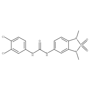 1-(3,4-Dichlorophenyl)-3-(1,3-dimethyl-2,2-dioxido-1,3-dihydrobenzo[c][1,2,5]thiadiazol-5-yl)urea Structure