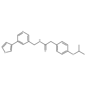 N-((5-(furan-3-yl)pyridin-3-yl)methyl)-2-(4-(isopropylthio)phenyl)acetamide Structure