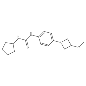 1-Cyclopentyl-3-(4-(3-methoxyazetidin-1-yl)phenyl)urea Structure