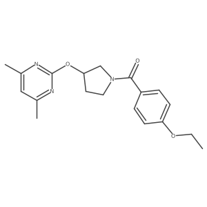 (3-((4,6-Dimethylpyrimidin-2-yl)oxy)pyrrolidin-1-yl)(4-ethoxyphenyl)methanone结构式