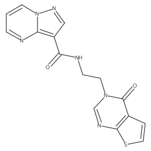N-(2-(4-oxothieno[2,3-d]pyrimidin-3(4H)-yl)ethyl)pyrazolo[1,5-a]pyrimidine-3-carboxamide Structure