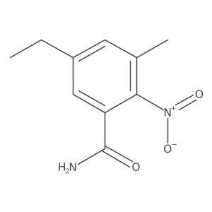 5-Ethyl-3-methyl-2-nitrobenzamide结构式