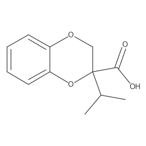 2-(Propan-2-yl)-2,3-dihydro-1,4-benzodioxine-2-carboxylic acid结构式