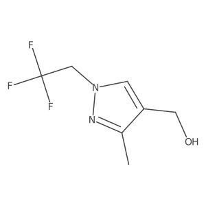 [3-Methyl-1-(2,2,2-trifluoroethyl)-1H-pyrazol-4-yl]methanol Structure
