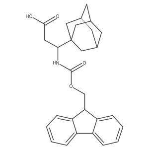 3-(adamantan-1-yl)-3-({[(9H-fluoren-9-yl)methoxy]carbonyl}amino)propanoic acid结构式