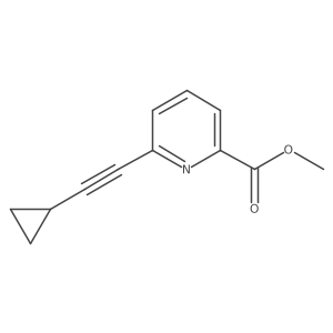 Methyl 6-(2-cyclopropylethynyl)pyridine-2-carboxylate结构式